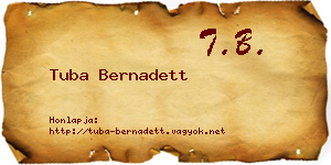 Tuba Bernadett névjegykártya
